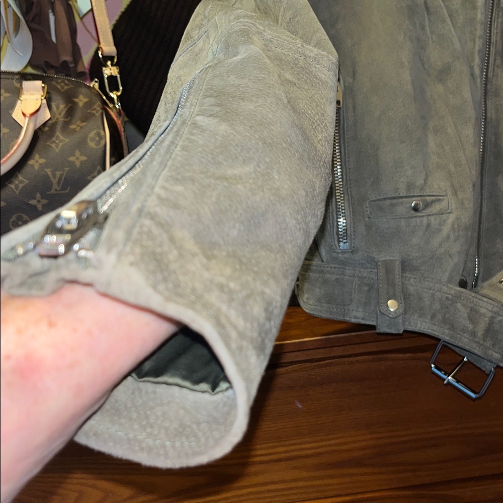 Blank NYC Olive Leather Jacket - Picture 10 of 12